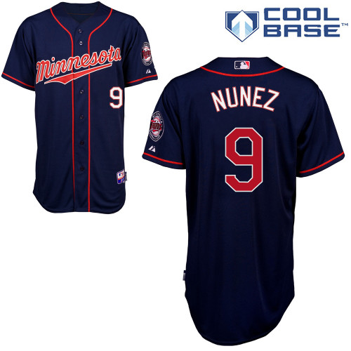 Eduardo Nunez #9 MLB Jersey-Minnesota Twins Men's Authentic 2014 ALL Star Alternate Navy Cool Base Baseball Jersey